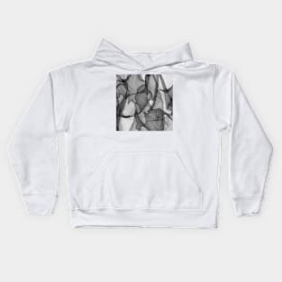 Abstract black and white Kids Hoodie